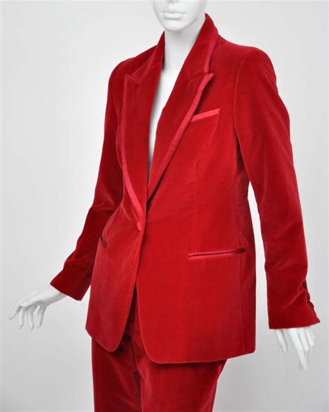 vintage tuxedo gucci|Gucci red velvet suit.